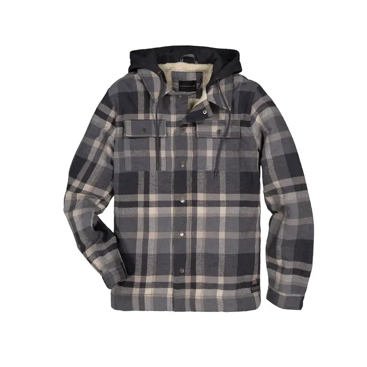 Men's Flannel Hoodie Jacket