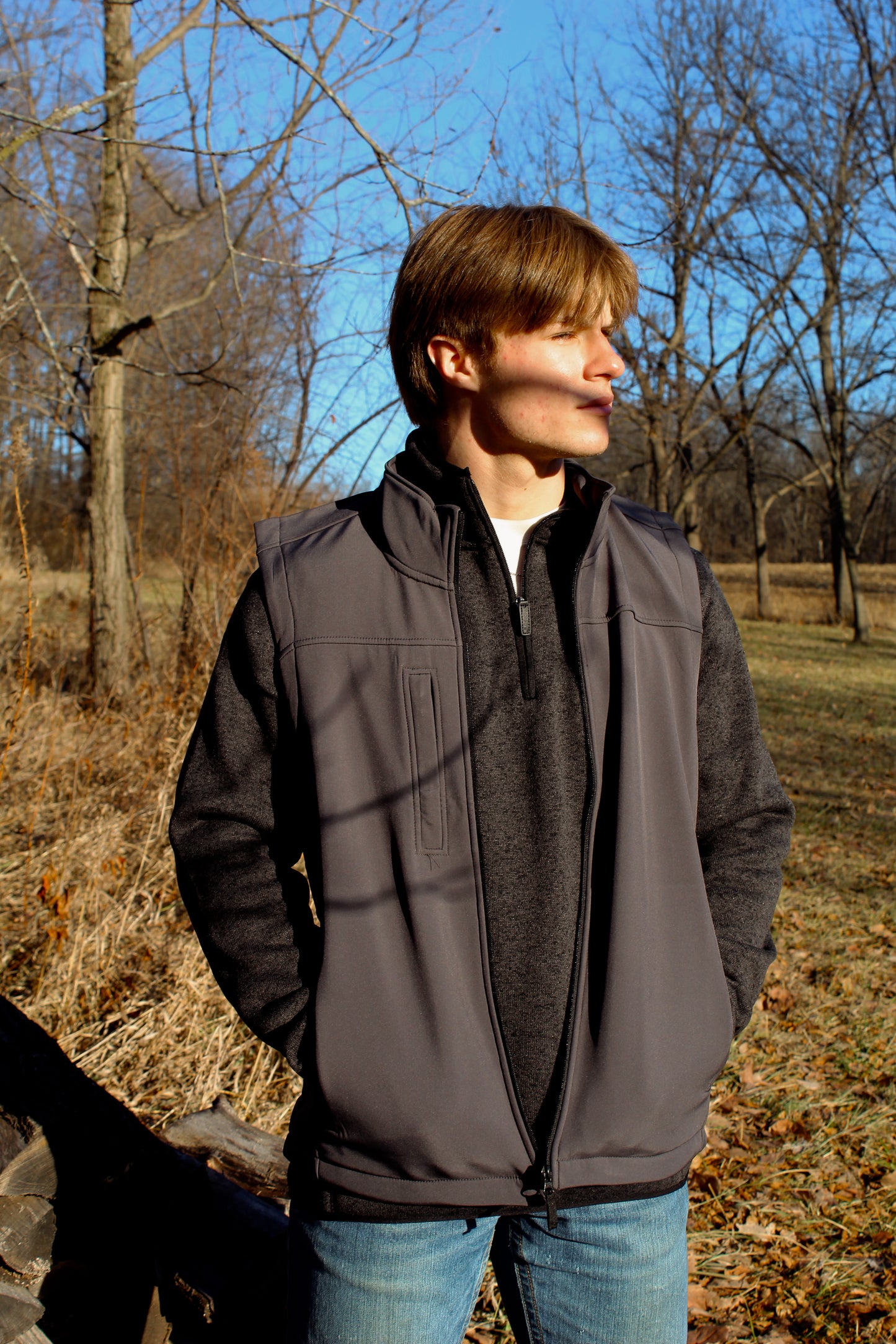 Layering Vest - Gray