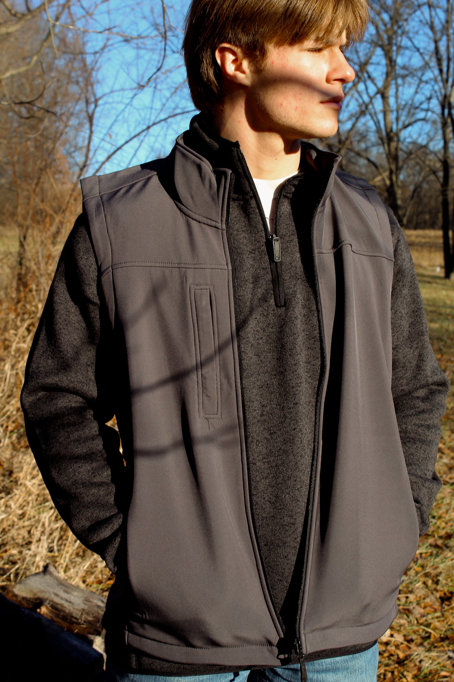 Layering Vest - Gray