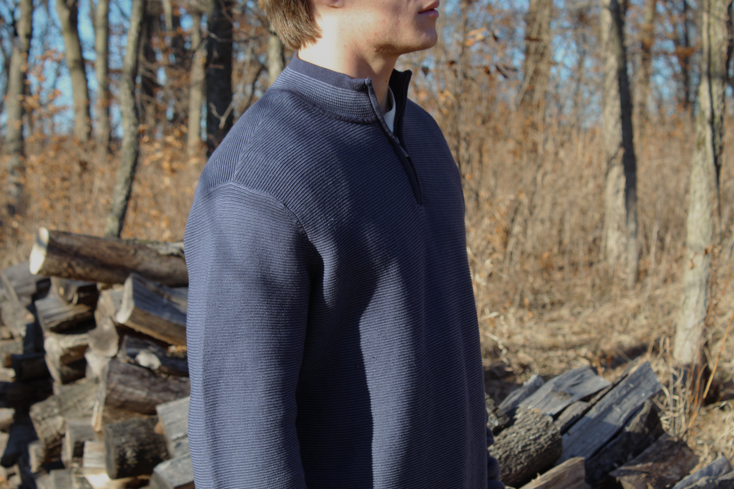 Quarter Zip - Navy